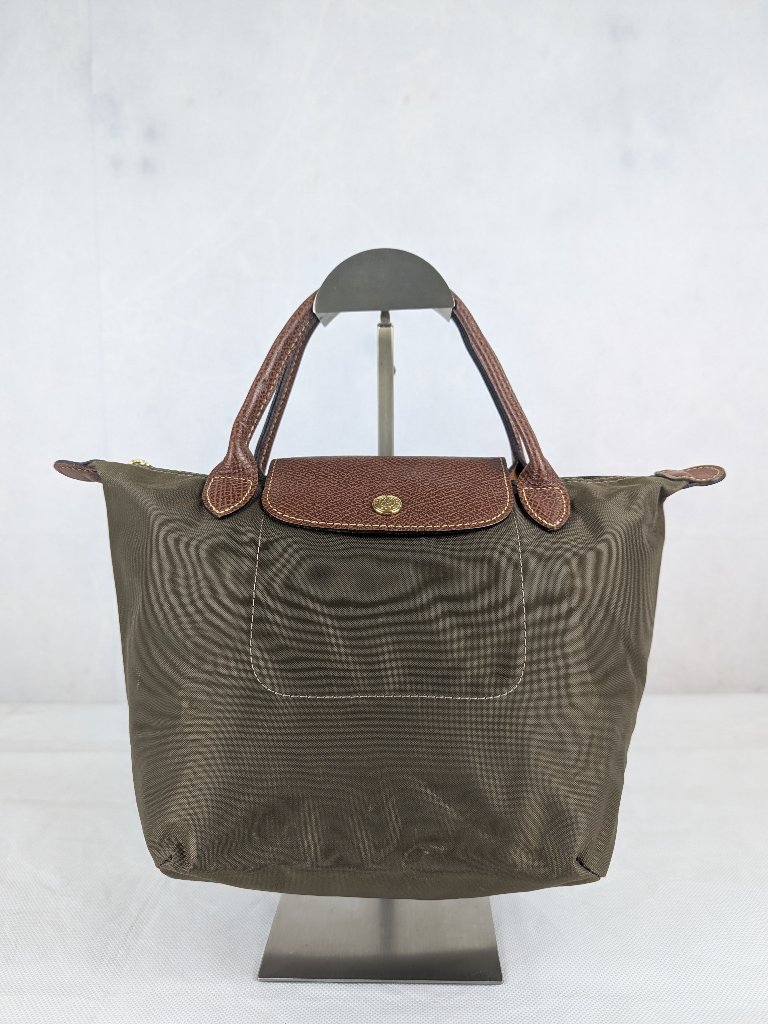 Authentic Longchamp Le Pliage Nylon Tote Bag Green | Used Nice | Fast Dispatch